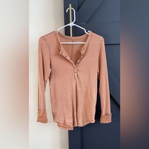 Courderoy long sleeve half button down